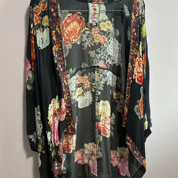 Johnny Was Multicolor Floral Kimono - Picture 7 of 16